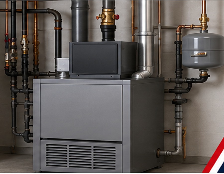 Modern residential boiler equipment
